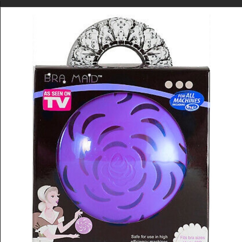 2 Bra maids , 1 pink and 1 purple